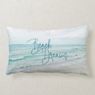 Coussin Rectangle Plage Dreams Citation Inspiration Rétro Ocean Wave