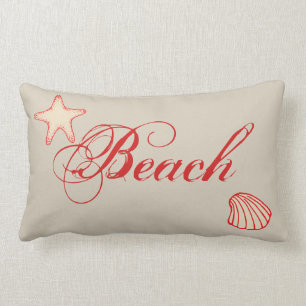 Coussin Rectangle Plage Nautique Starfish Coquille Jeter Décor Oreil