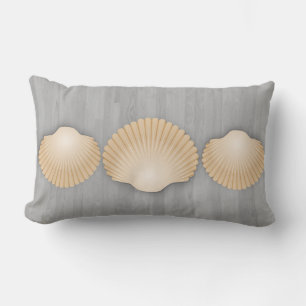 Coussin Rectangle Planche Gris De La Plage Seashings
