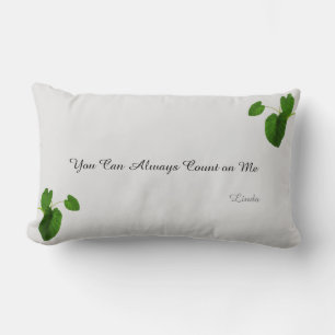 Coussin Rectangle Plantes tropicales & Texte éditable sur gris argen
