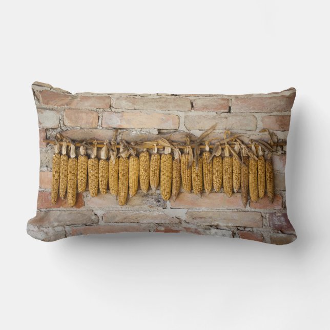 Coussin Rectangle Plaques de maïs séchées (Recto)