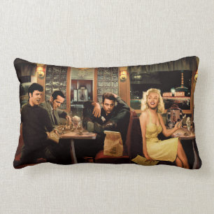 Coussin Rectangle Plat bleu