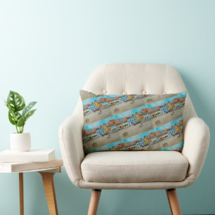 Coussin Rectangle Playa de la Malvarrosa Peinture par Alfred Fox