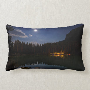 Coussin Rectangle Pleine lune Lake Louise, Canada