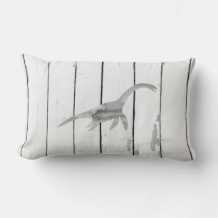 Coussin Rectangle Plesiosaurus Dinosaur Shiplap Rustique Lumbar Cous