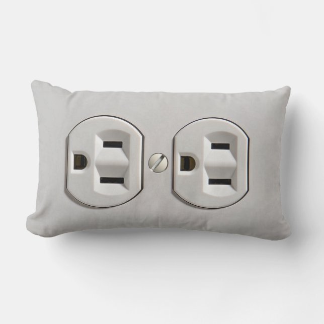 Coussin Rectangle Plug-in de prise électrique (Recto)