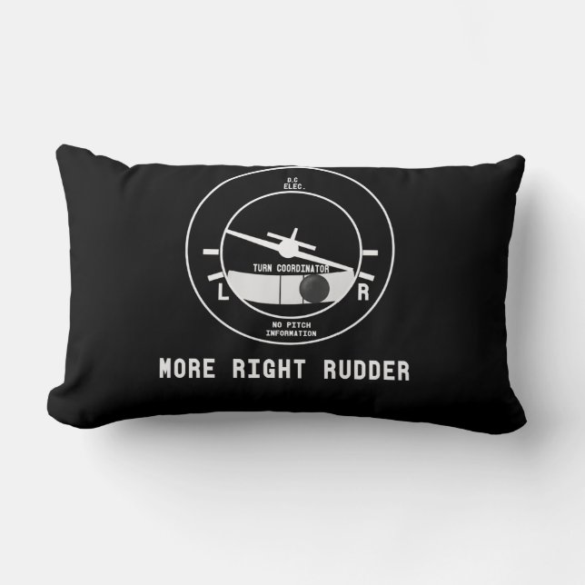 Coussin Rectangle Plus Droit Pilote Cfi instructeur de vol Cadeau pi (Recto)