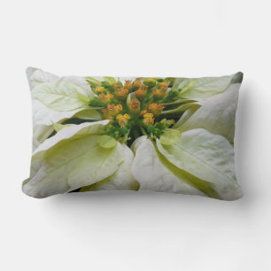 Coussin Rectangle Poinsettia Elegant Christmas Holiday Floral