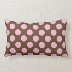 Coussin Rectangle Pois et carreau de rayures