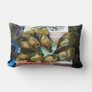 Coussin Rectangle Poissons de moules géantes Tsukiji, Tokyo, Japon