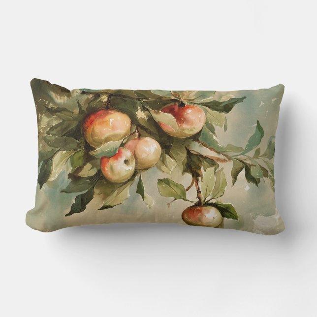 Coussin Rectangle Pommes d'une branche (Recto)