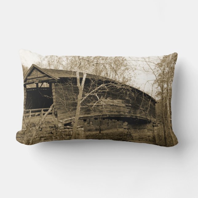 Coussin Rectangle Pont couvert (Recto)