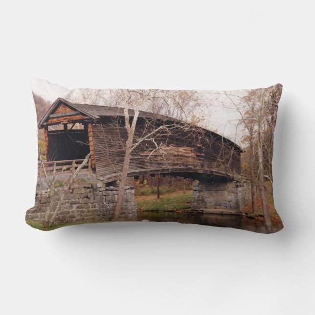 Coussin Rectangle Pont couvert (Recto)