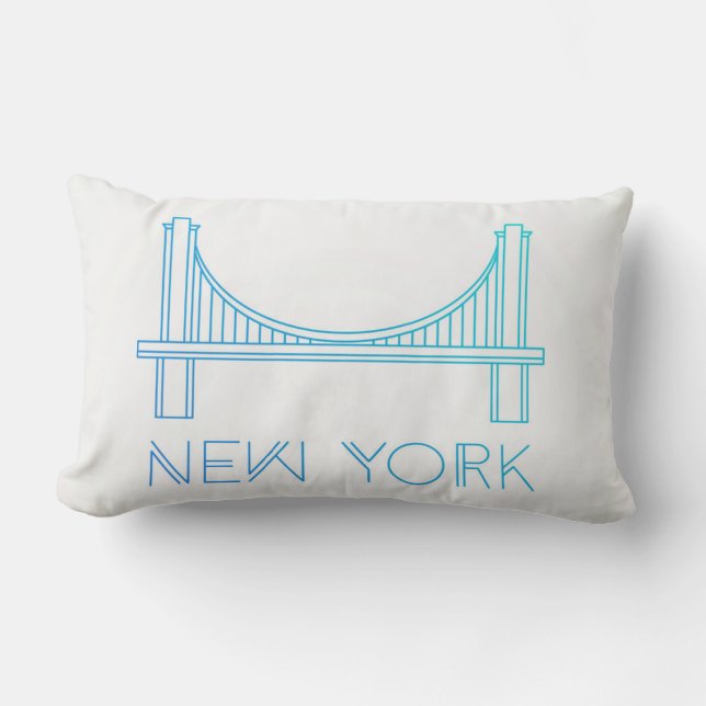 Coussin Rectangle Pont de Brooklyn | New York City (Recto)