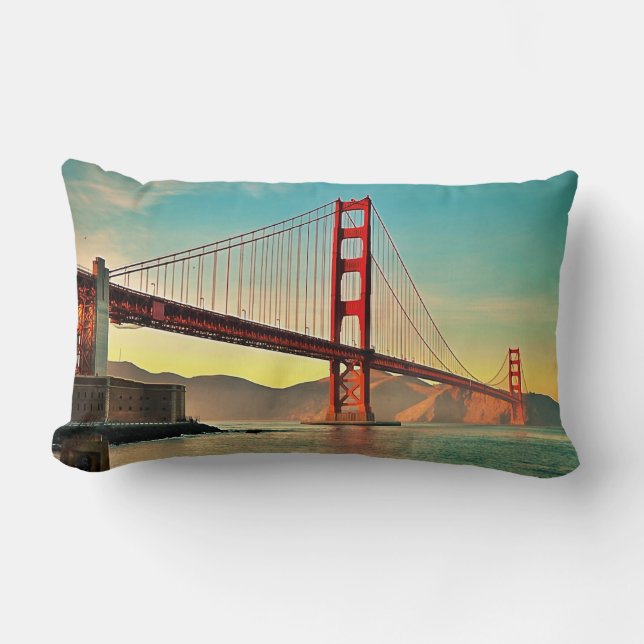 Coussin Rectangle Pont Golden Gate (Recto)