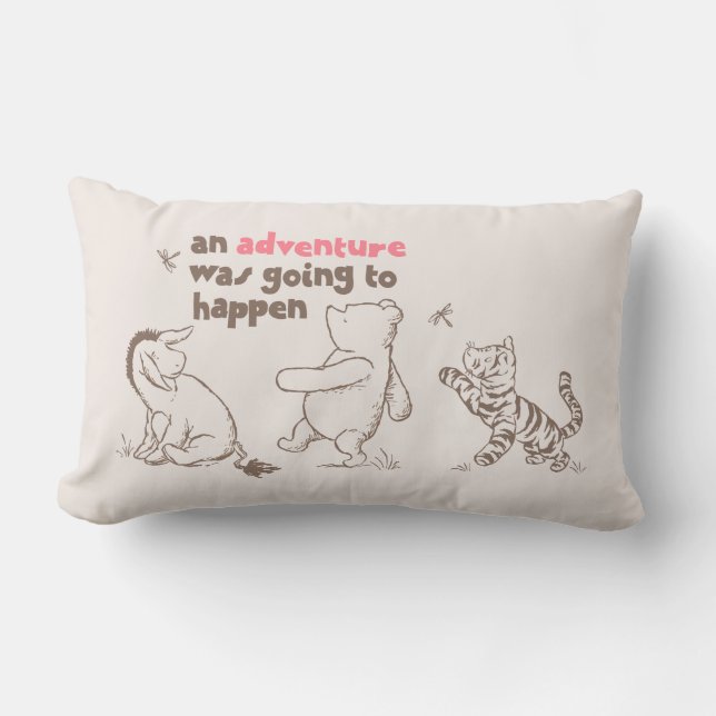 Coussin Rectangle Pooh & Pals classiques | Une aventure allait à Ha (Recto)