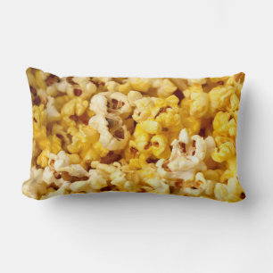 Coussin Rectangle Popcorn de couleur / Noir et blanc