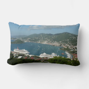 Coussin Rectangle Port à St. Thomas Îles Vierges américaines