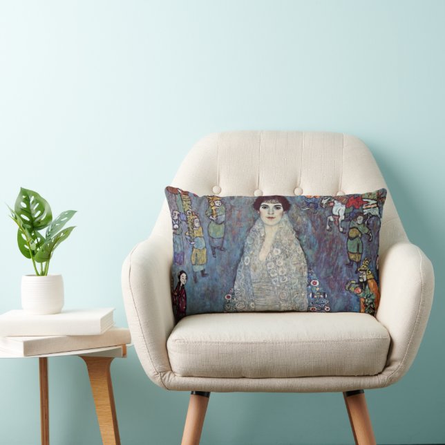 Coussin Rectangle Portrait Baronne Elisabeth Bacchofen Echt, Klimt (Chaise)