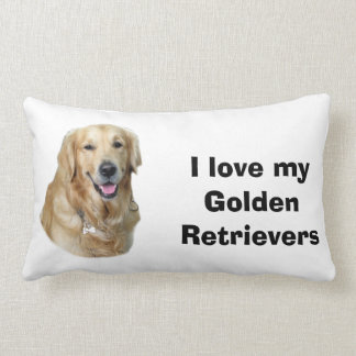 Coussin Rectangle Portrait de photo de chien de golden retriever