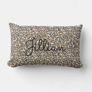Coussin Rectangle Poster de animal Leopard Neutrals NOM Chic tendanc