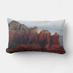 Coussin Rectangle Pot de café nuageux Rock à Sedona Arizona