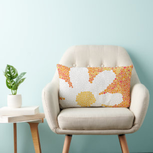 Coussin Rectangle Pots et marguerite