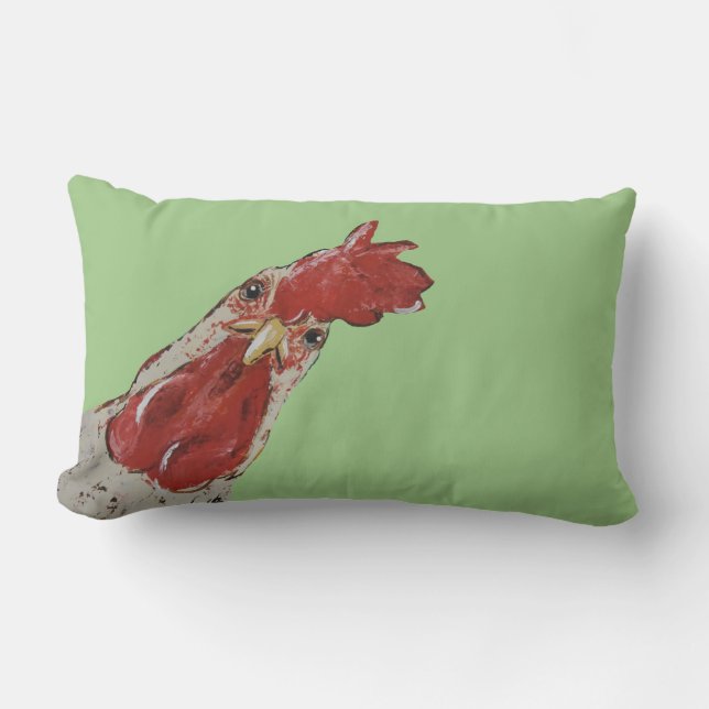 Coussin Rectangle Poulet (Recto)