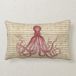 Coussin Rectangle Poulpe vintage