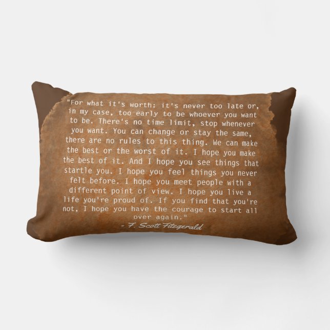 Coussin Rectangle Pour ce que ça vaut la peine (Recto)