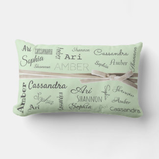Coussin Rectangle Pour grand-mère | Collage de noms de petits-enfant