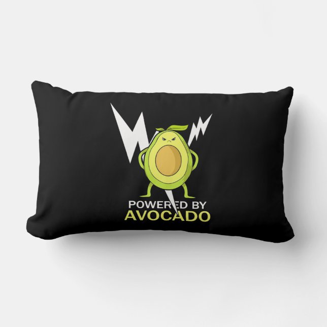 Coussin Rectangle Powered by Avocado (Recto)