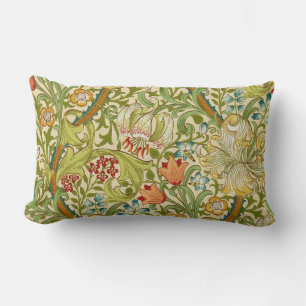Coussin Rectangle Pre-Raphaelite d'or de cru de lis de William