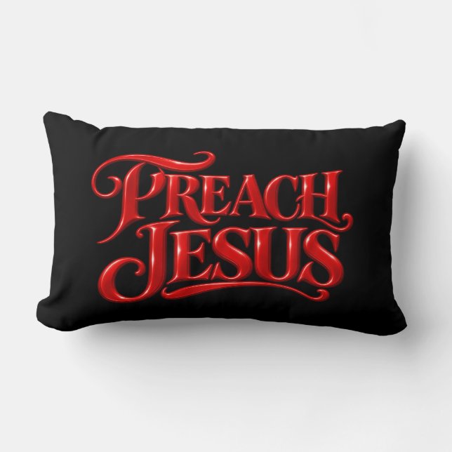 Coussin Rectangle Prêchez Jésus (Recto)