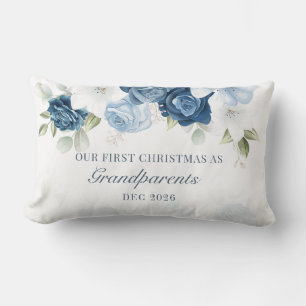Coussin Rectangle Premier Noël des grands-parents Eucalyptus Floral