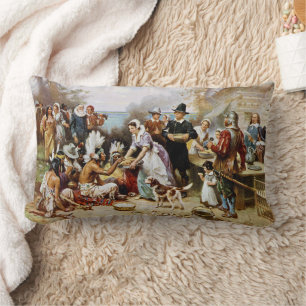 Coussin Rectangle Premier Thanksgiving, 1621,