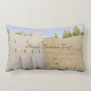 Coussin Rectangle Prière, mur occidental KOTEL Jerusalem Old City AR
