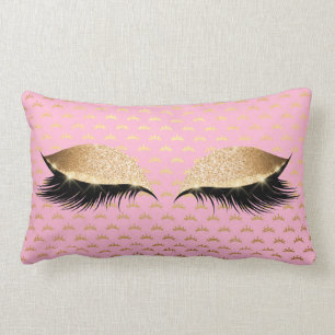 Coussin Rectangle Princess Gold Parties scintillant Black Maquillage
