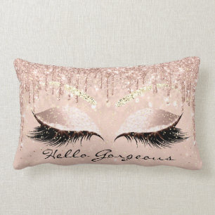 Coussin Rectangle Princess Rose Maquillage Lash Bonjour Belles Brune