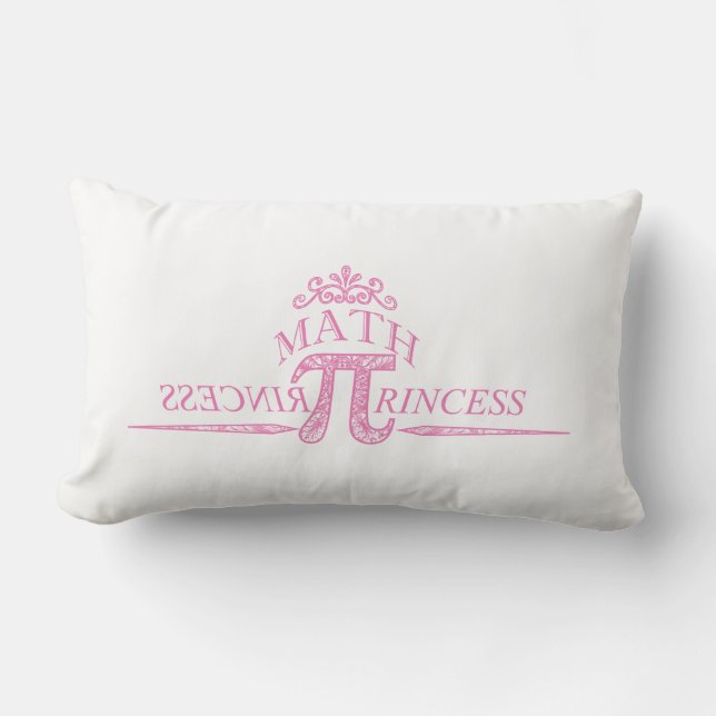 Coussin Rectangle Princesse de maths (Recto)