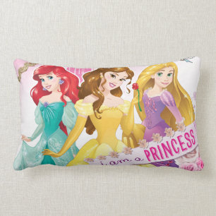 Coussin Rectangle Princesse Disney  Ariel, Belle et Rapunzel
