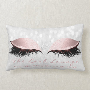 Coussin Rectangle Princesse Girly rose Gray d'oeil de mèche de
