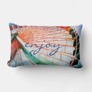 Coussin Rectangle Profitez Carnival Ferris Wheel Photo Colorful Bold