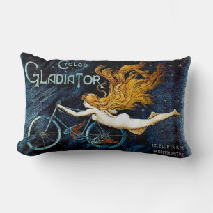 Coussin Rectangle Publicité pour Gladiator Cycles Vintage Cycling