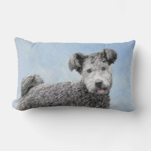 Coussin Rectangle Pumi Peinture - Cute Original Chien Art