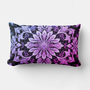 Coussin Rectangle Purple Fuse Jeu d'oreiller Lumbar Coussin-Polyeste