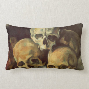 Coussin Rectangle Pyramide des crânes Halloween Vintage