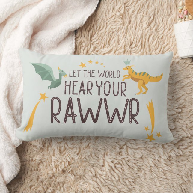 Coussin Rectangle Que le monde entende votre rugissement (Couverture)