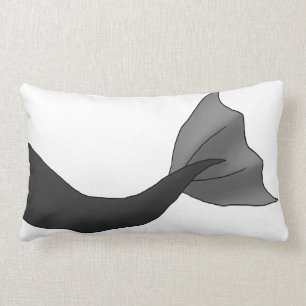 Coussin Rectangle Queue noire de sirène