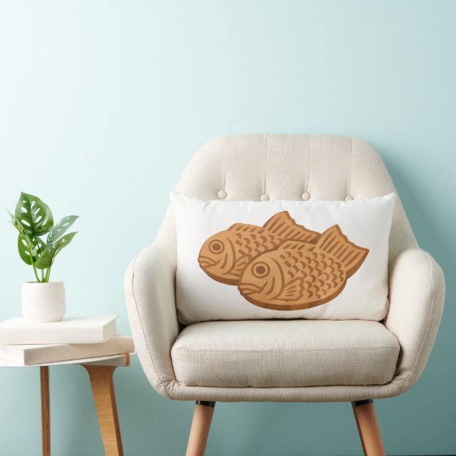 Coussin Rectangle Quiet Icons – Japanese Taiyaki (Chaise)